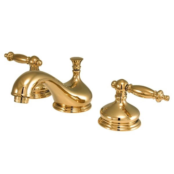 KS1162TL 8" Widespread Bathroom Faucet, Polished Brass